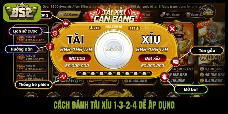 Cách đánh tài xỉu 1-3-2-4 và bí mật giữ nhịp thắng ổn định - kotx