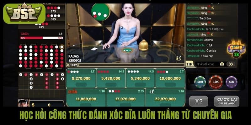 Công thức đánh xóc đĩa luôn thắng dễ áp dụng tại B52 Club - kotx