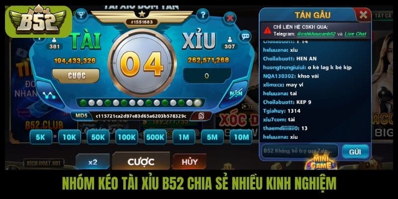 Nhóm kéo tài xỉu B52 – Cộng đồng chiến lược cho người đam mê - kotx