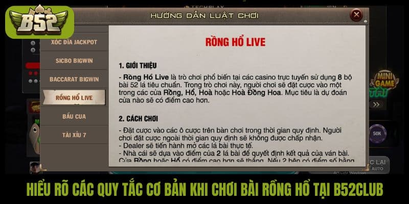 Game Rồng Hổ B52Club: Trải nghiệm cá cược siêu tốc kịch tính - kotx