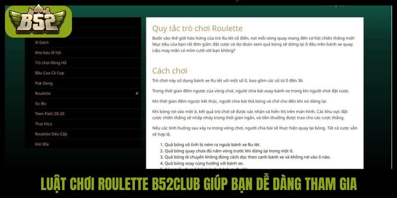 Cập nhật luật chơi Roulette B52Club và mẹo cược thắng lớn - kotx