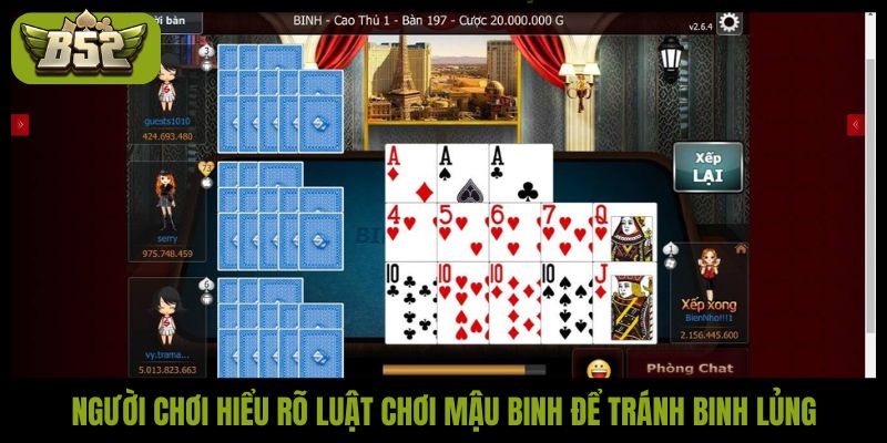 Hướng dẫn cách chơi bài binh lủng tránh thua trắng hiệu quả - kotx