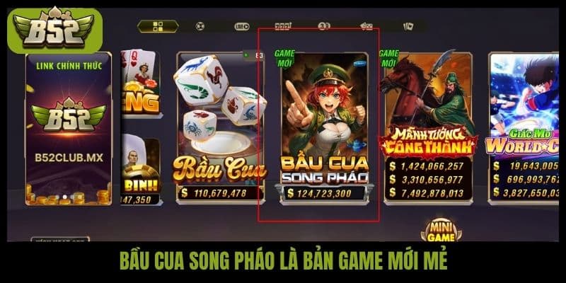 Bầu cua song pháo - Lắc hình xúc xắc phiên bản đại bác - kotx